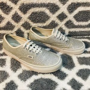 Silver Sparkly Vans